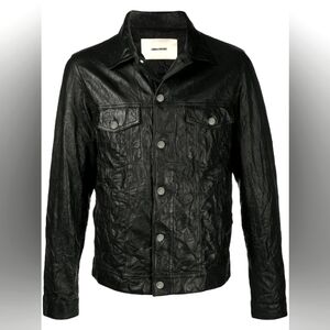 Zadig&VoltaireBase crinkle leather jacket